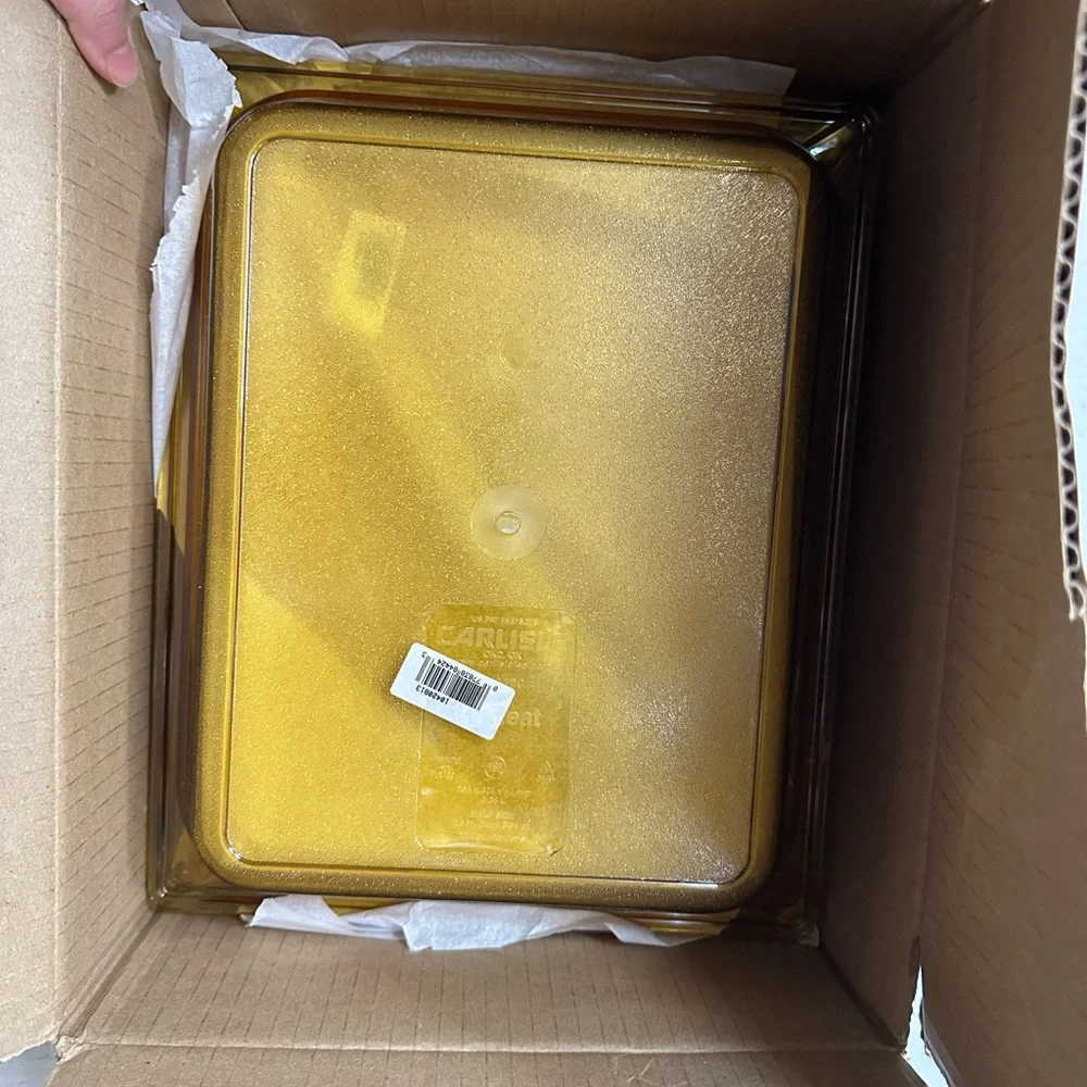 Box Six Carlisle StorPlus Full Size 2.5” Deep BPA-Free High Heat Food Pans